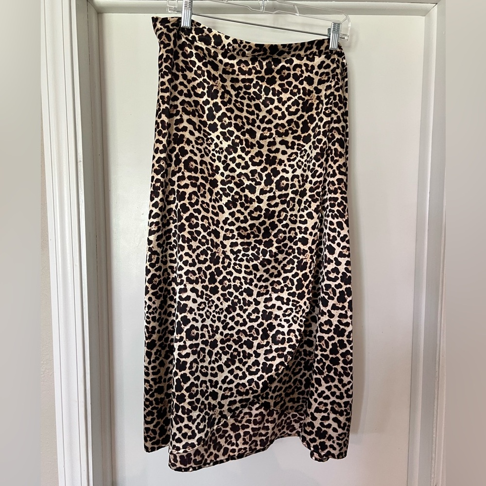 Leopard Print Tie Women's Skirt